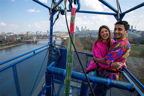 UK BUNGEE JUMP AT 02 LONDON .